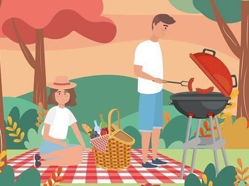 Barbecue Picnic Hidden Objects Puzzle