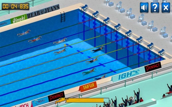 WaterRacer: Competitive Swimming