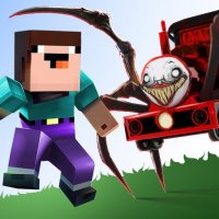 Noob vs Spider Train Arcade