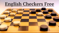 English Checkers Classic Board Puzzle